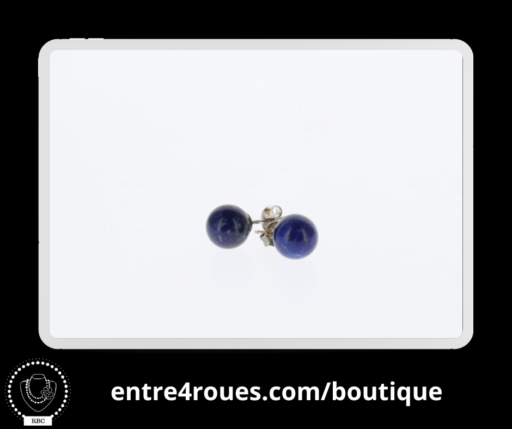 Boucles puces en lapis lazuli